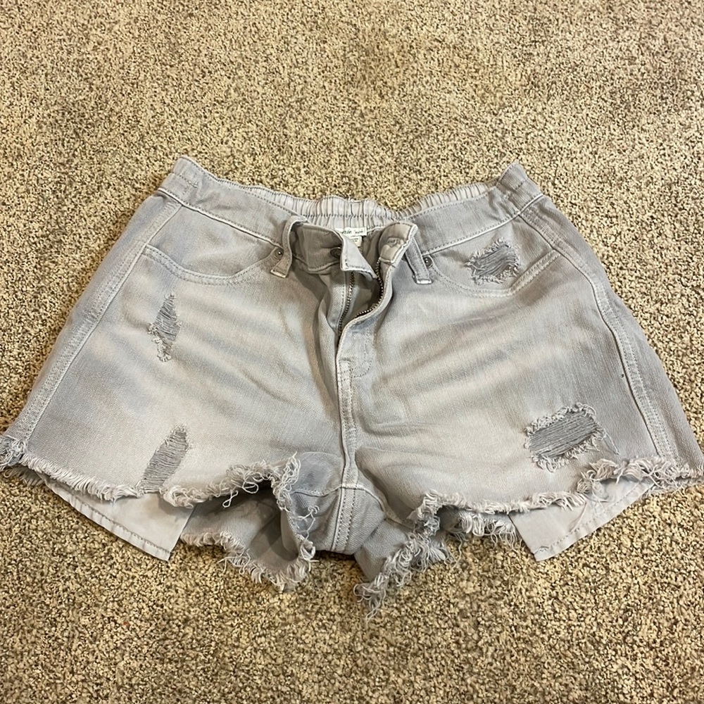 Never worn gray aerie stretchy shorts